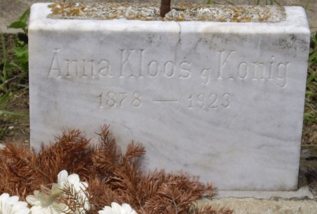 Koenig Anna 1878-1923 Grabstein